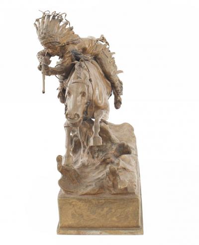Carl Kauba Bronze Native American