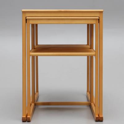Carl Malmsten CARL MALMSTEN Nest of tables 3 parts birch Sl den 