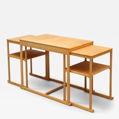 Carl Malmsten CARL MALMSTEN Nest of tables 3 parts birch Sl den 