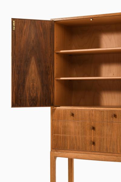 Carl Malmsten Cabinet Model Lillbo in Walnut by Carl Malmsten 1950s