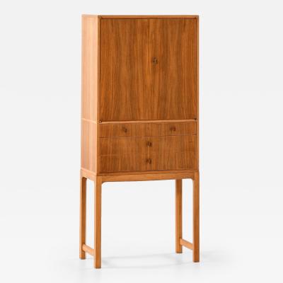 Carl Malmsten Cabinet Model Lillbo in Walnut by Carl Malmsten 1950s