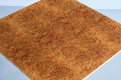 Carl Malmsten Carl Malmsten Berg Three Legged Coffee Table in Burl Elmwood Sweden 1960s