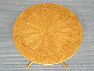 Carl Malmsten Carl Malmsten Berg Three Legged Side Table in Masur Birch Sweden 1950s