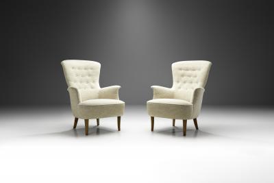 Carl Malmsten Carl Malmsten Gamla Stan Armchairs Sweden ca 1950s