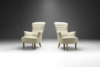 Carl Malmsten Carl Malmsten Gamla Stan Armchairs Sweden ca 1950s