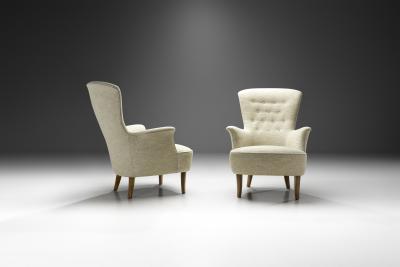 Carl Malmsten Carl Malmsten Gamla Stan Armchairs Sweden ca 1950s