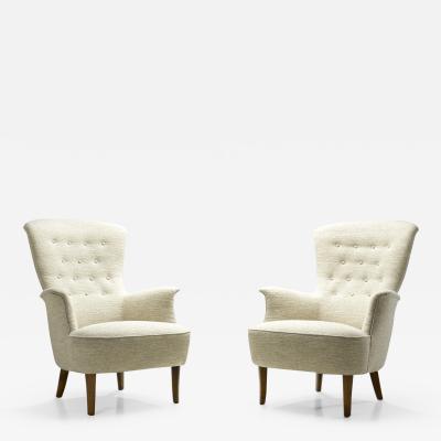 Carl Malmsten Carl Malmsten Gamla Stan Armchairs Sweden ca 1950s