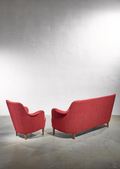 Carl Malmsten Carl Malmsten Model Samsas Sofa and Chair