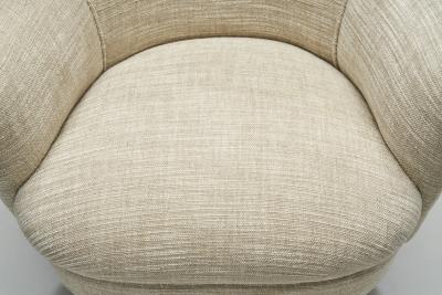 Carl Malmsten Carl Malmsten Upholstered Armchairs for O H Sj gren Sweden 1960s