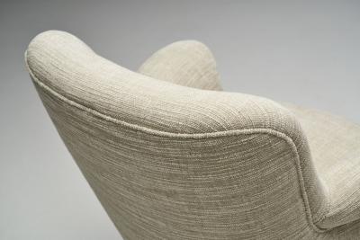 Carl Malmsten Carl Malmsten Upholstered Armchairs for O H Sj gren Sweden 1960s