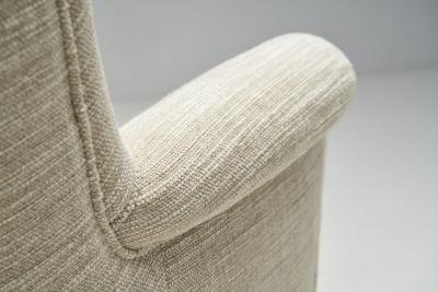Carl Malmsten Carl Malmsten Upholstered Armchairs for O H Sj gren Sweden 1960s