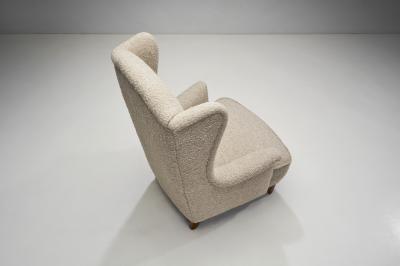 Carl Malmsten Carl Malmsten ldermannen Winged Armchair for O H Sj gren Sweden 1950s