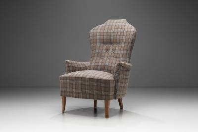 Carl Malmsten Farmor Armchair by Carl Malmsten for O H Sj gren Sweden 1950s