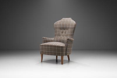 Carl Malmsten Farmor Armchair by Carl Malmsten for O H Sj gren Sweden 1950s