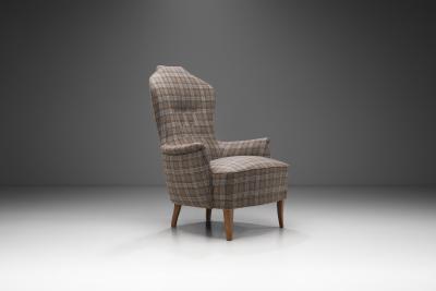 Carl Malmsten Farmor Armchair by Carl Malmsten for O H Sj gren Sweden 1950s
