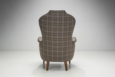 Carl Malmsten Farmor Armchair by Carl Malmsten for O H Sj gren Sweden 1950s