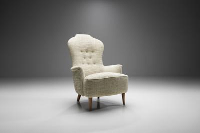 Carl Malmsten Farmor Armchair by Carl Malmsten for O H Sj gren Sweden 1956