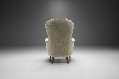 Carl Malmsten Farmor Armchair by Carl Malmsten for O H Sj gren Sweden 1956