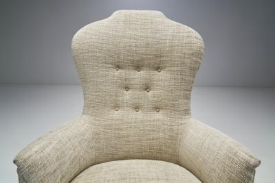 Carl Malmsten Farmor Armchair by Carl Malmsten for O H Sj gren Sweden 1956