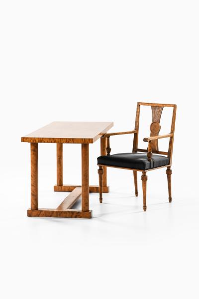 Carl Malmsten Library Table in Birch by Carl Malmsten 1920s