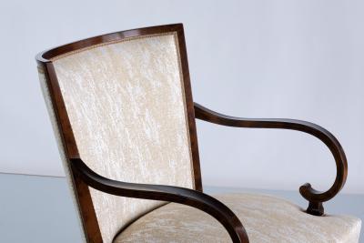 Carl Malmsten Pair of Carl Malmsten Armchairs in Birch and Satinwood Bodafors Sweden 1930s