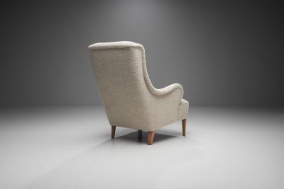 Carl Malmsten Pair of Carl Malmsten Oskar Armchairs for O H Sj gren Sweden 1930s