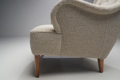 Carl Malmsten Pair of Carl Malmsten Oskar Armchairs for O H Sj gren Sweden 1930s