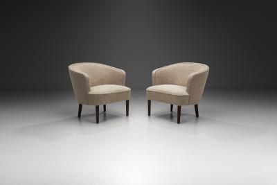 Carl Malmsten Pair of New Berlin Easy Chairs by Carl Malmsten Sweden 20th century