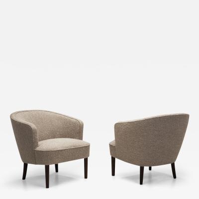 Carl Malmsten Pair of New Berlin Easy Chairs by Carl Malmsten Sweden 20th century