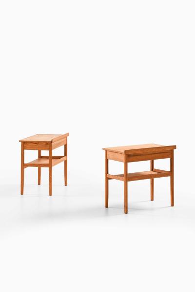 Carl Malmsten Pair of Side or Bedside Tables in Pine by Carl Malmsten 1940s