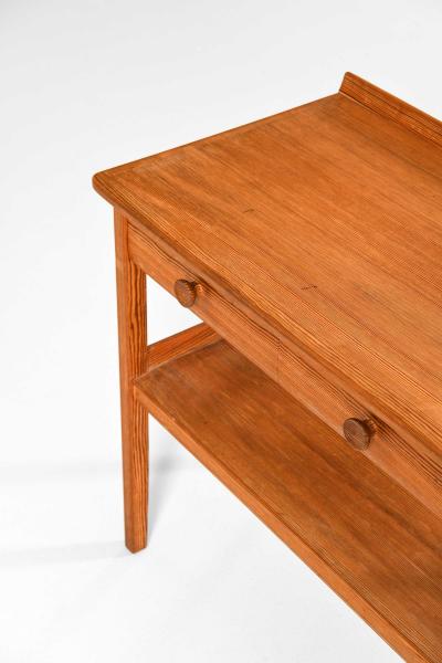 Carl Malmsten Pair of Side or Bedside Tables in Pine by Carl Malmsten 1940s