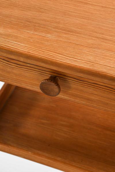 Carl Malmsten Pair of Side or Bedside Tables in Pine by Carl Malmsten 1940s
