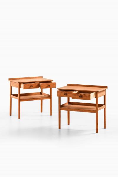 Carl Malmsten Pair of Side or Bedside Tables in Pine by Carl Malmsten 1940s