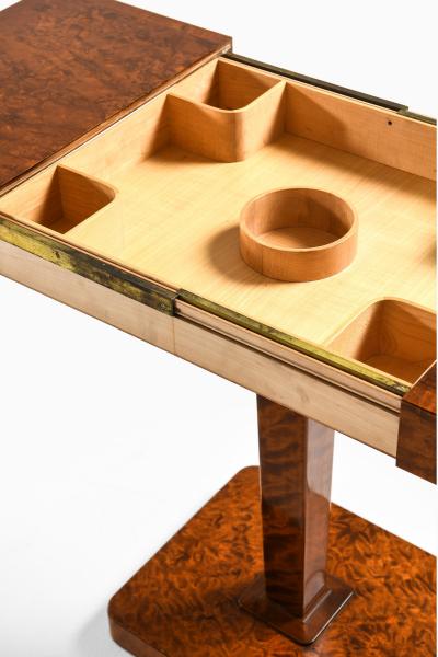 Carl Malmsten Rare Side Table in Birch and Brass by Carl Malmsten 1930s