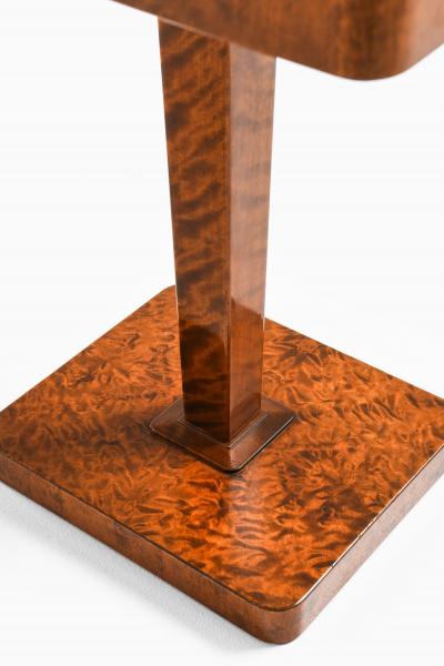 Carl Malmsten Rare Side Table in Birch and Brass by Carl Malmsten 1930s