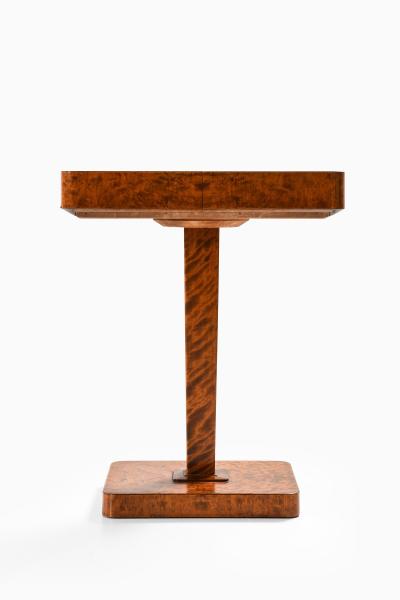 Carl Malmsten Rare Side Table in Birch and Brass by Carl Malmsten 1930s