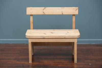 Carl Malmsten Swedish Designer Pine Bench 1970s