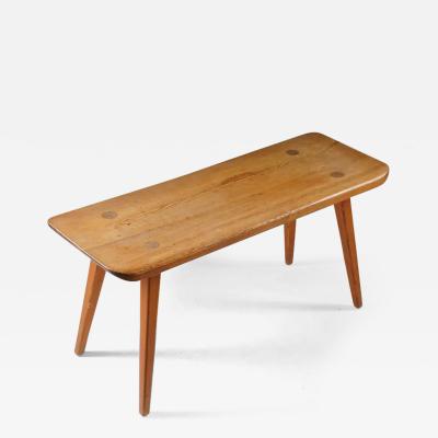 Carl Malmsten Swedish Visings Bench in Pine by Carl Malmsten