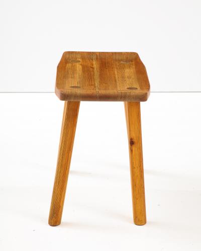Carl Malmsten Swedish pine stool Circa 1960s