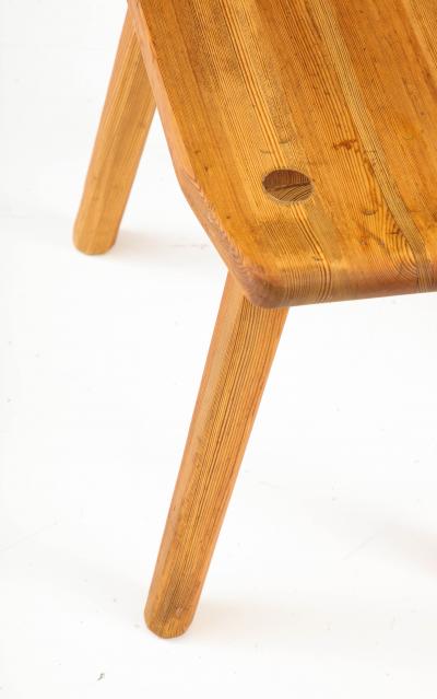 Carl Malmsten Swedish pine stool Circa 1960s