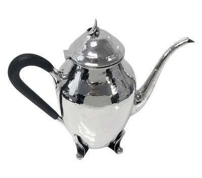 Carl Poul Petersen Carl Poul Petersen Sterling Silver Tea and Coffee Set with Tray C 1930