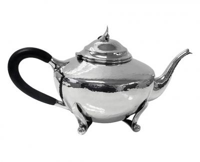 Carl Poul Petersen Carl Poul Petersen Sterling Silver Tea and Coffee Set with Tray C 1930