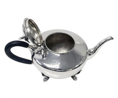 Carl Poul Petersen Carl Poul Petersen Sterling Silver Tea and Coffee Set with Tray C 1930