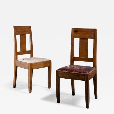 Carl Westman Pair of Carl Westman oak chairs