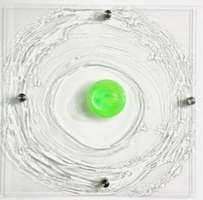 Carla Goldberg Carla Goldberg Glitter Green Cast and Poured Resin 2021