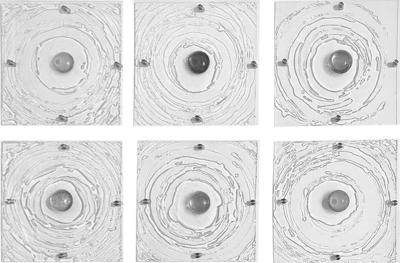 Carla Goldberg Carla Goldberg Ripple Effect Sea Glass 6 Piece Set Cast and Poured Resin 2022