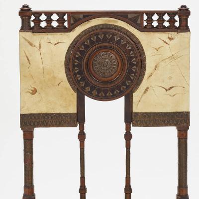 Carlo Bugatti Rare Copper and Parchment Side Chair by Carlo Bugatti