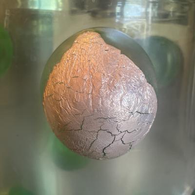 Carlo Colizza Colizza Green Dot Murano Glass and Gold Leaf Vases