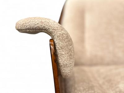 Carlo Fongaro Tall Dinamarquesa Armchair in Rosewood Carlo Fongaro 1970s Lot 736A