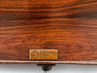 Carlo Fongaro Tall Dinamarquesa Armchair in Rosewood Carlo Fongaro 1970s Lot 736A